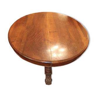 Old rustic round table Napoleon III 1880 Emery & Ragot