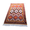 Morocco red wool knotted carpet 153 cm x 252 cm