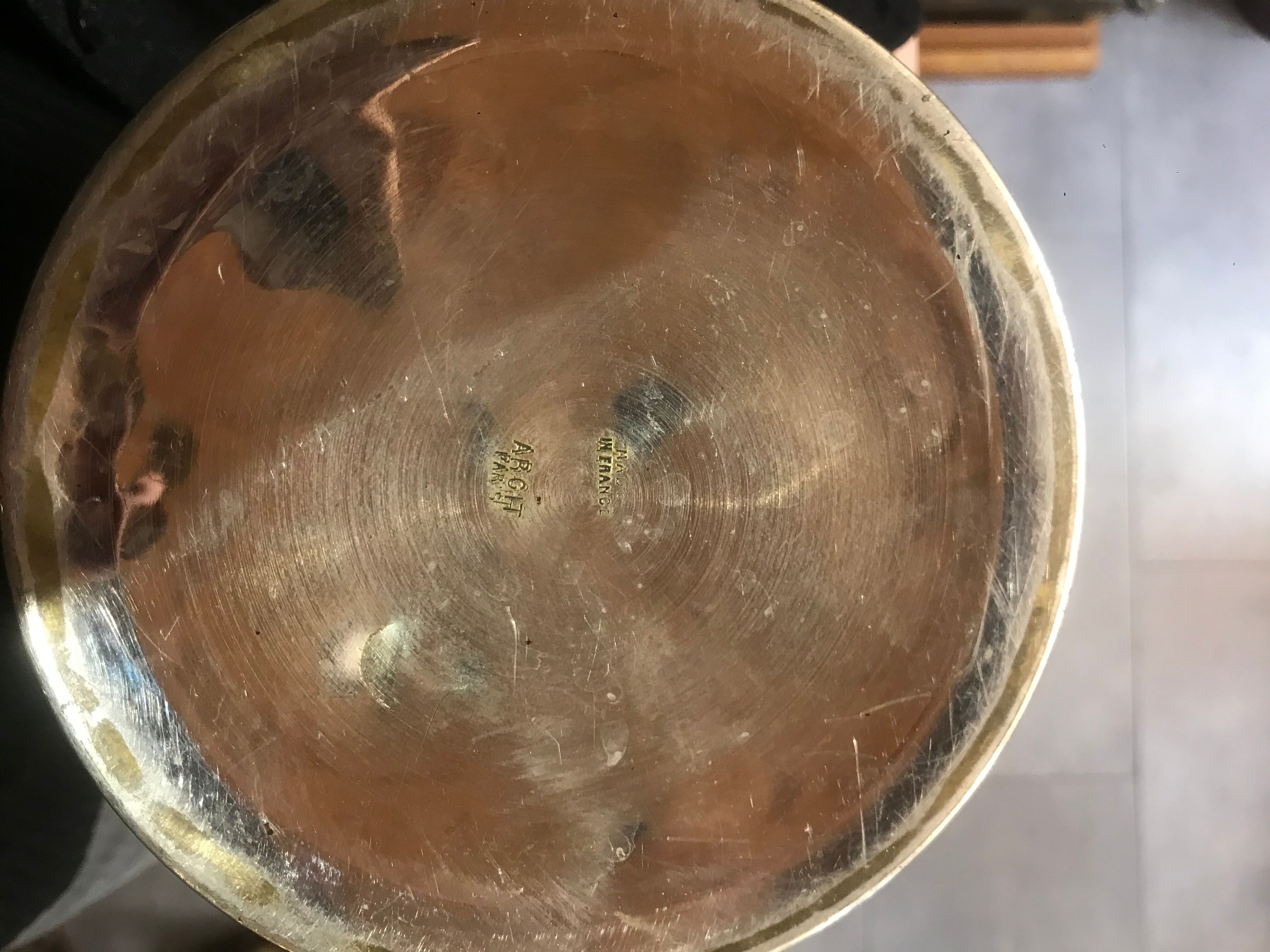 Silver metal champagne bucket