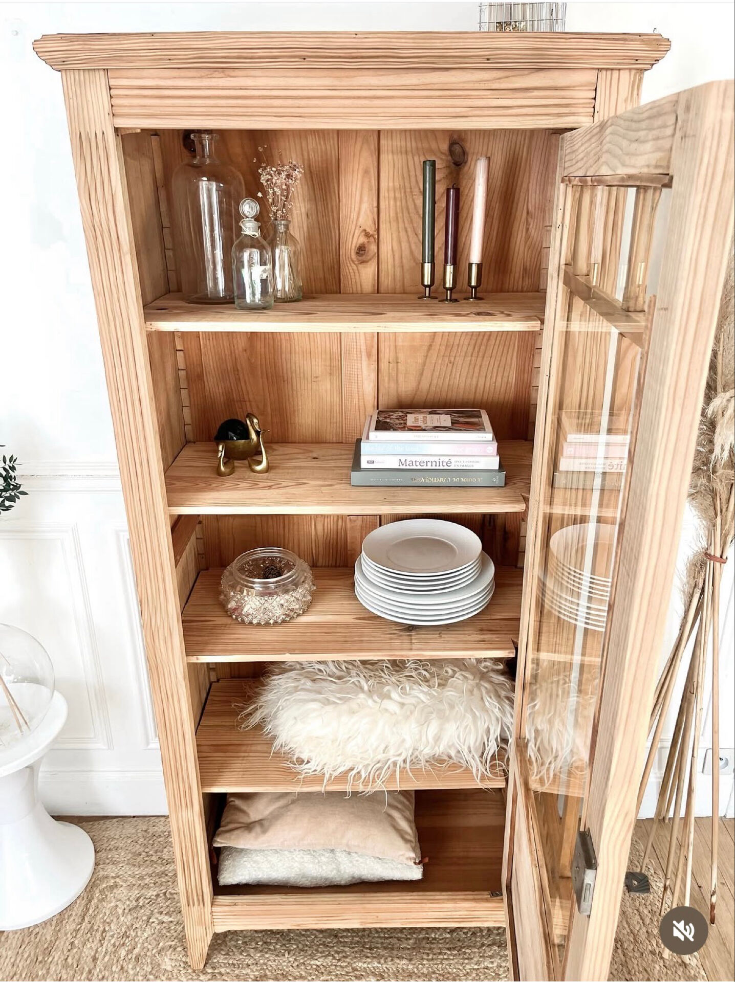 Parisian glass cabinet