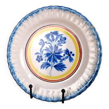 Old Auvillar faience plate - decorative plate