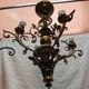 Napoleon III lustre in gilded bronze