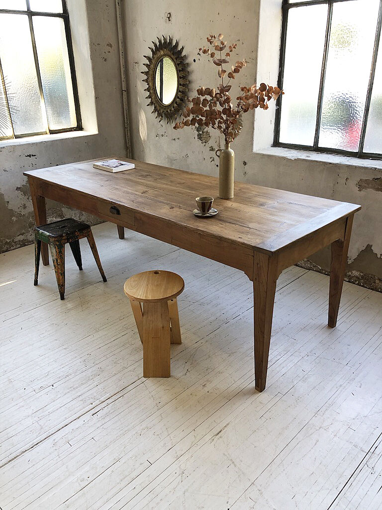 Oak farm table 2m20