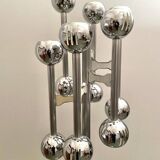 Lampadaire Space Age chromé, Italie 1970