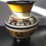 Ancient Vase QUIBERON Ceramics MERLE WHITE Painted Vintage Decor