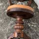 Mid-19th century solid walnut harpist's chair