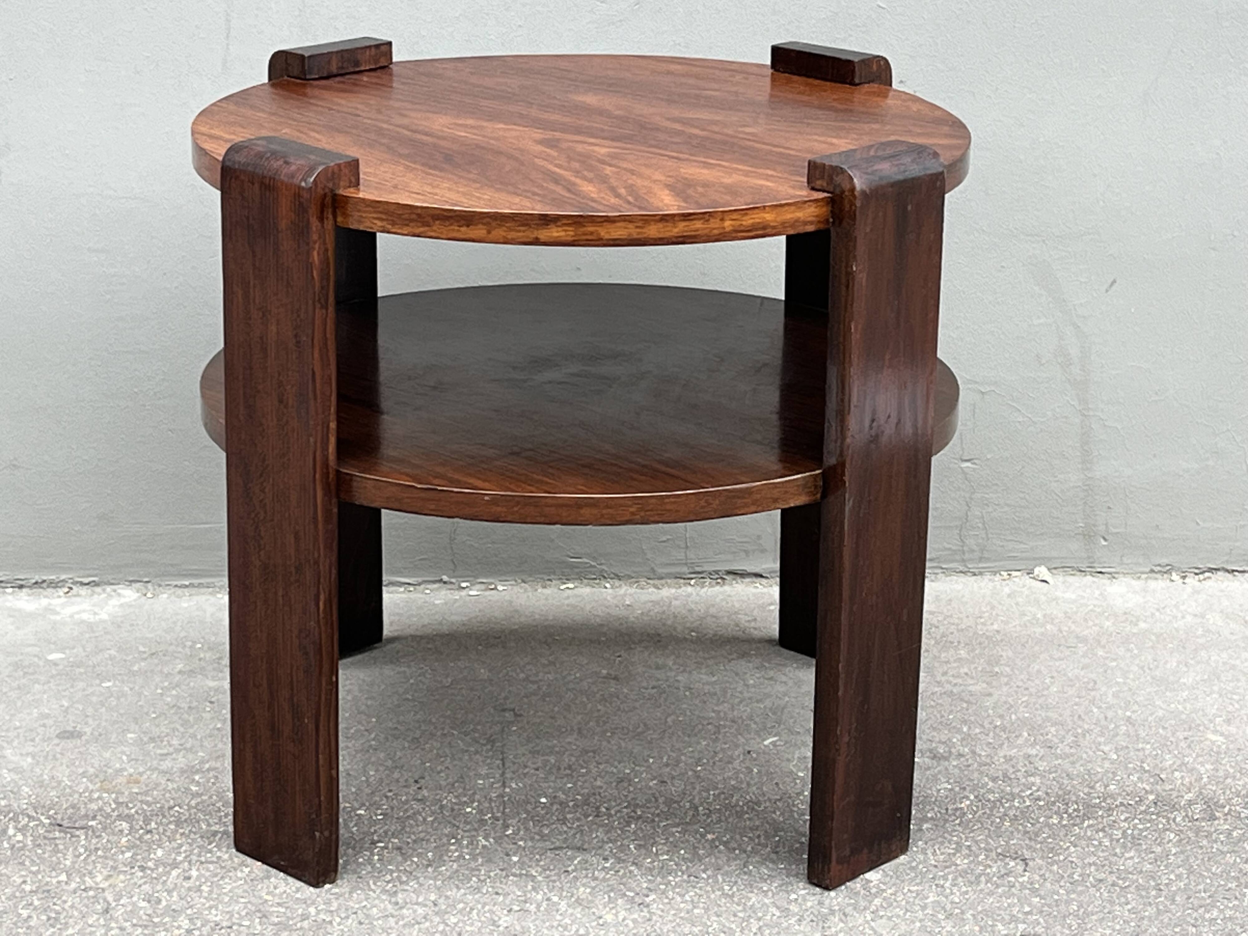 Modernist art deco pedestal table 1930