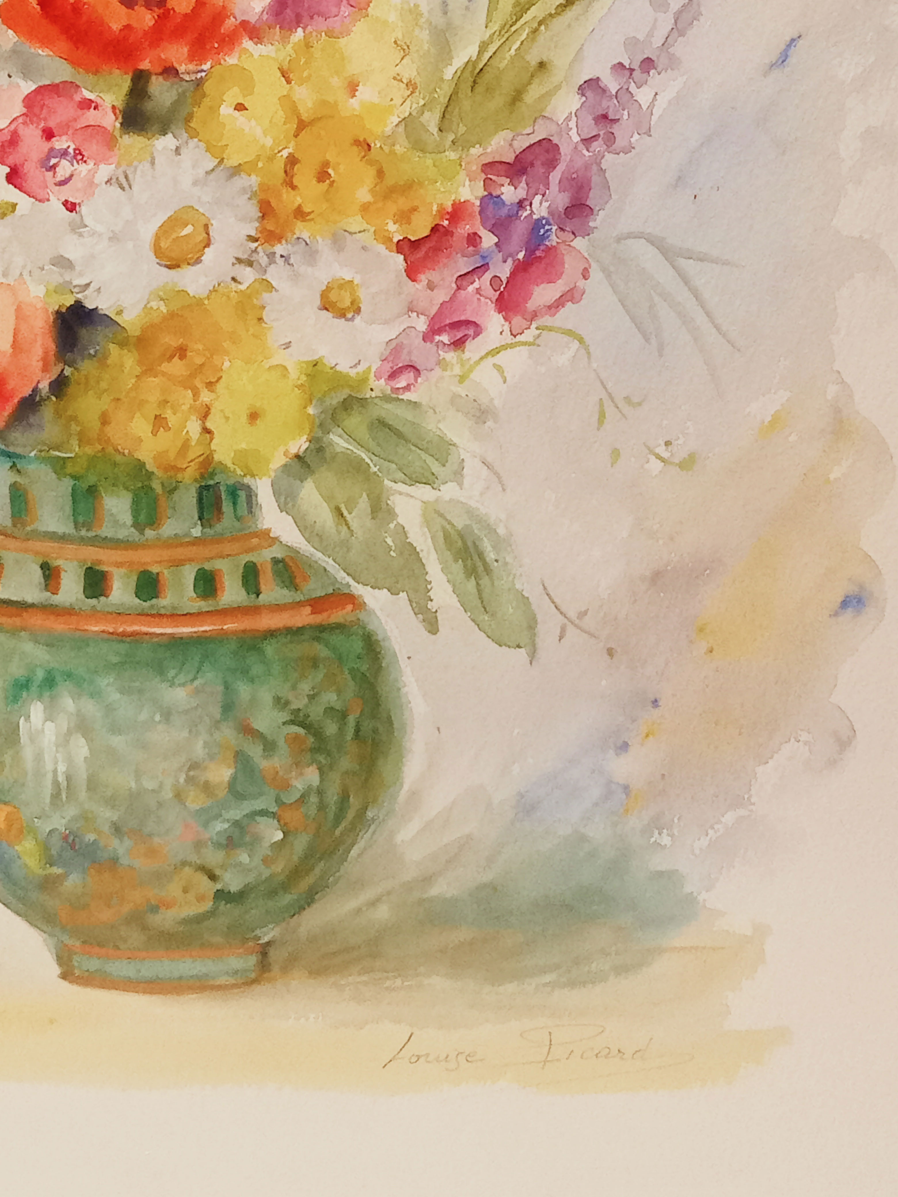 Original watercolor Louise Picard