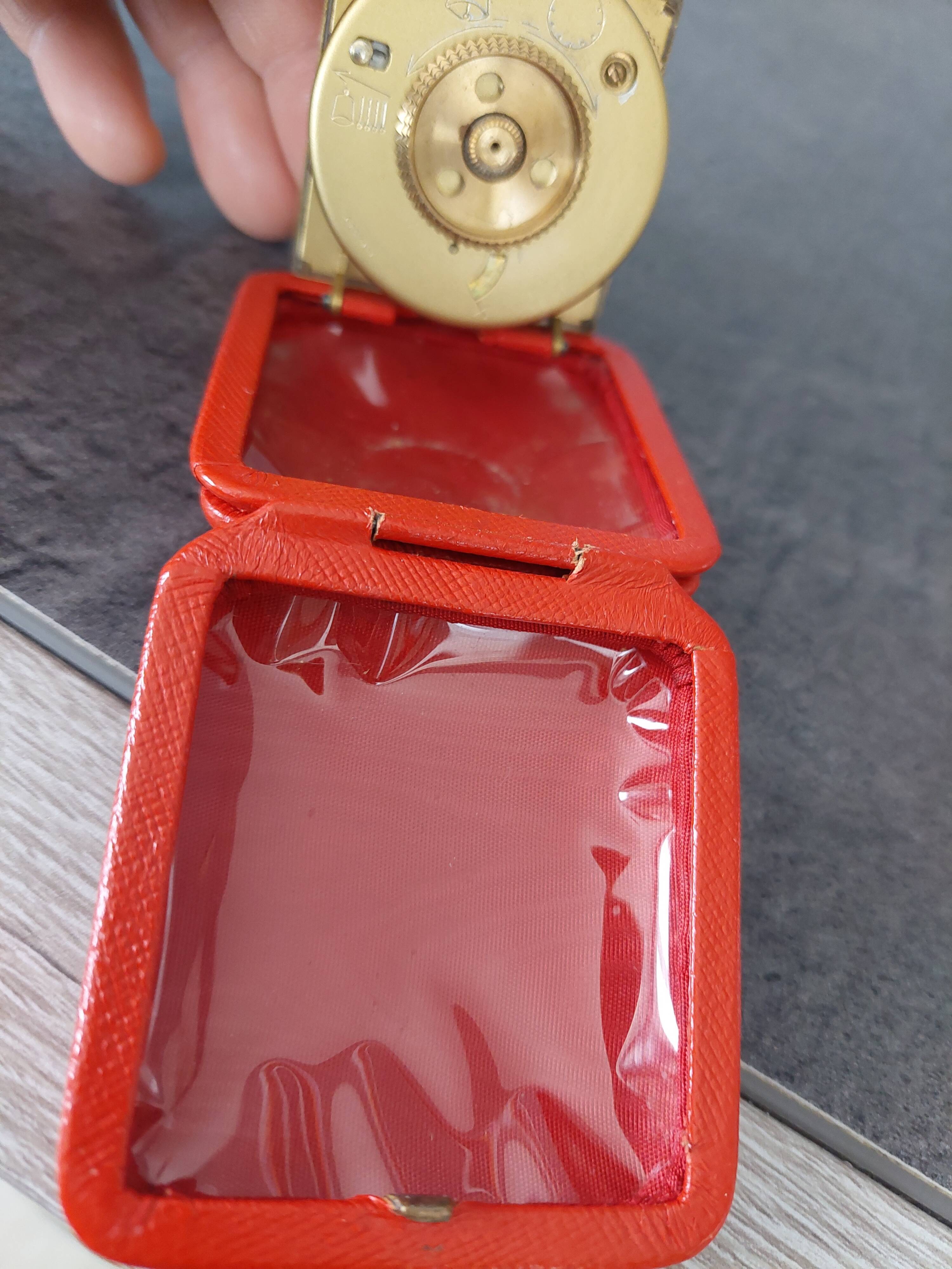 Travel alarm clock Jazz Deluxe red 60s