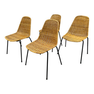 4 chaises Gianfranco Legler modèle
