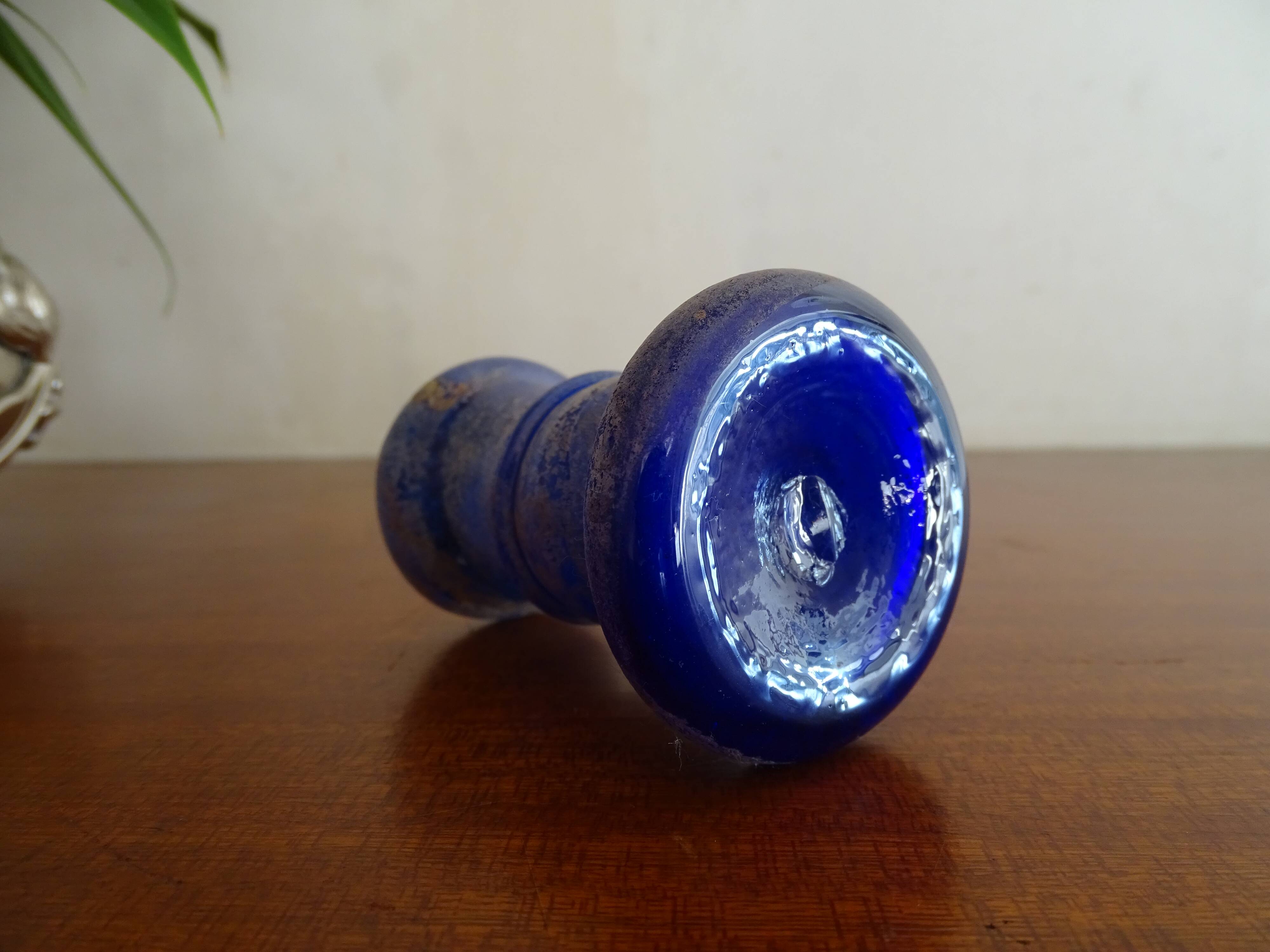 Miniature vase Scavo Seguso Vetri d'Arte iridescent glass Murano 1950