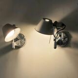 Pair of Tolomeo Artemide wall lights – Italian design – aluminum