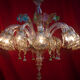 Lustre en verre de Murano circa 1980