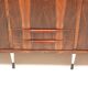 Grande armoire vintage 5 portes en palissandre avec pieds réglables élégants en I