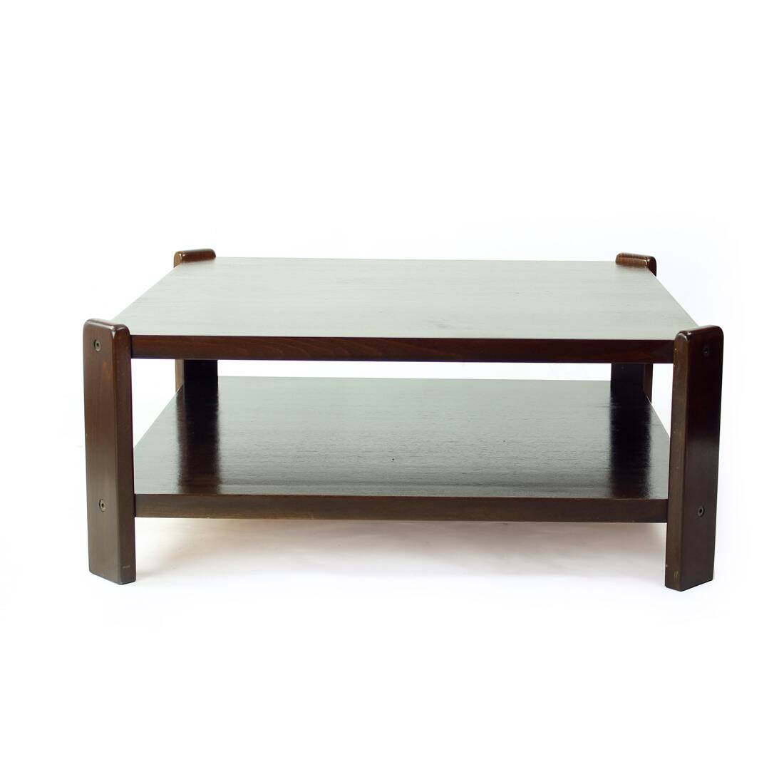 Table basse en hêtre, Hikor Pisek Tchécoslovaquie années 1980