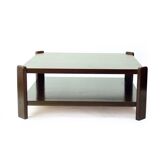 Table basse en hêtre, Hikor Pisek Tchécoslovaquie années 1980