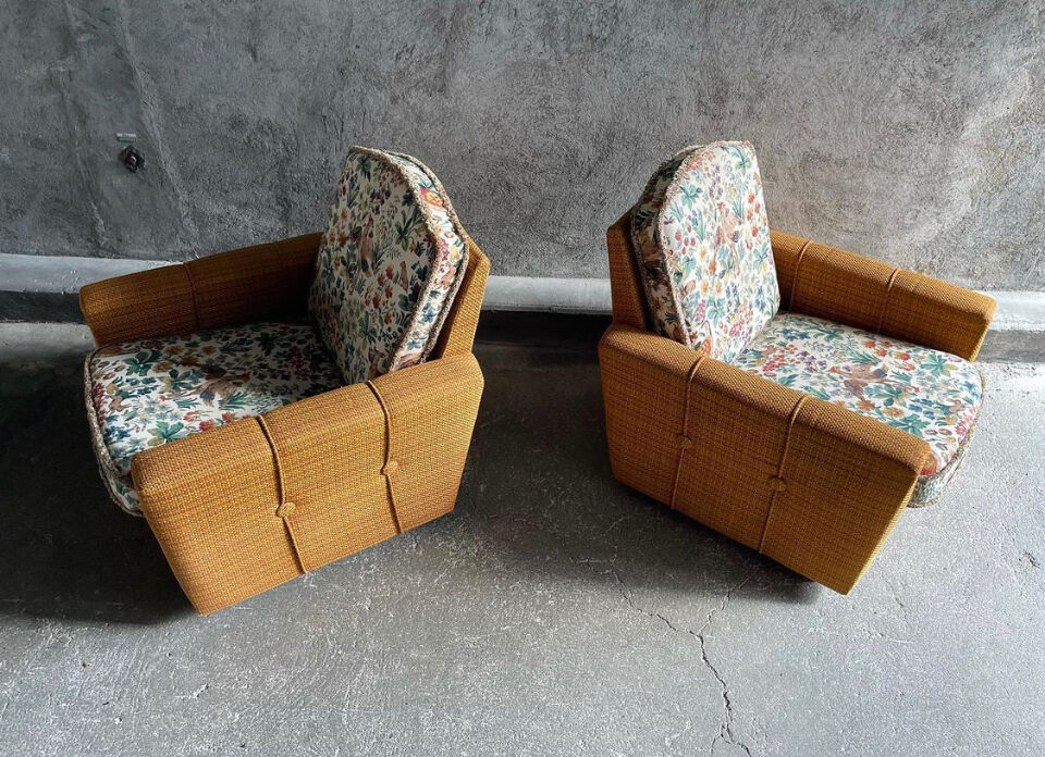 Pair of vintage armchairs