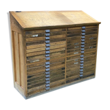 Double oak printer furniture from the 1930s