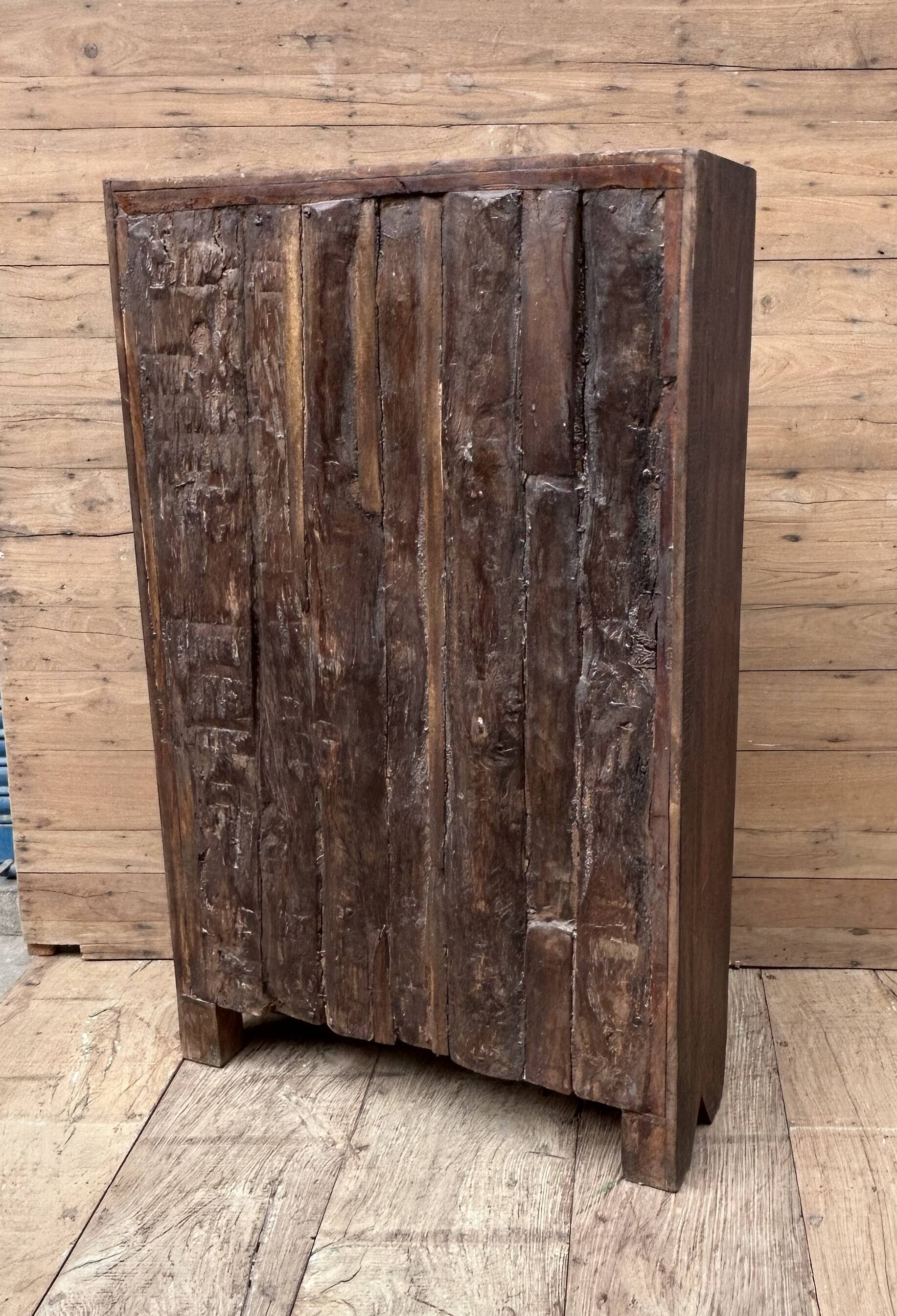 Bikaner wardrobe - Rajasthan, carved from Burmese teak.