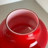"Mushroom" Red Glass Table Desktop Light Made Hustadt Lights, Germany, 1970 No.2