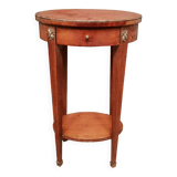Oval marquette side table