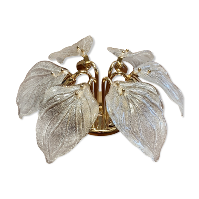 Plafonnier en verre de Murano, Navaresi, Italie, années 1980