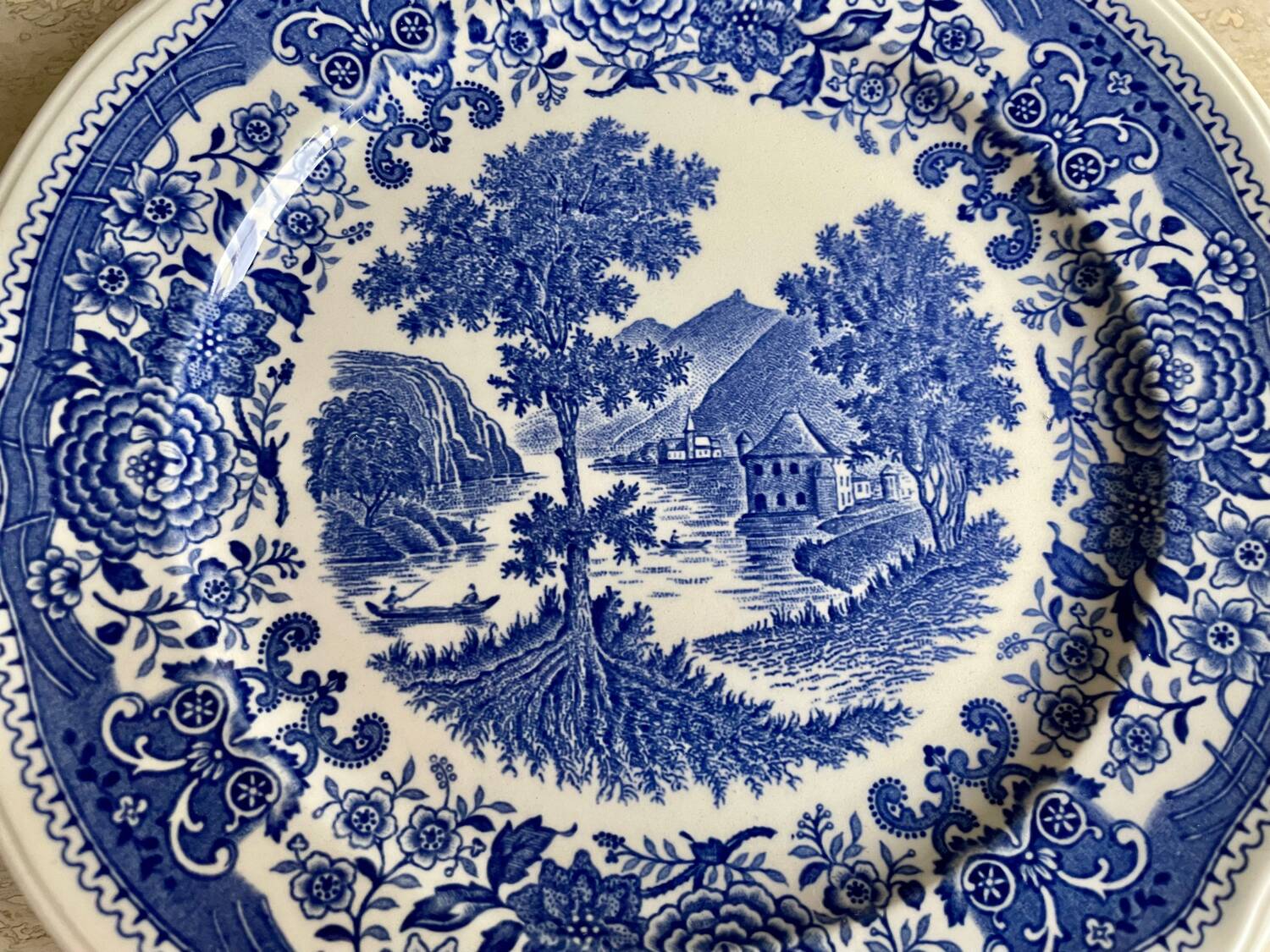 6 vintage Villeroy and Boch dessert plates