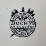 2 Art Deco dinner plates Boch Frères La Louvière Belgium