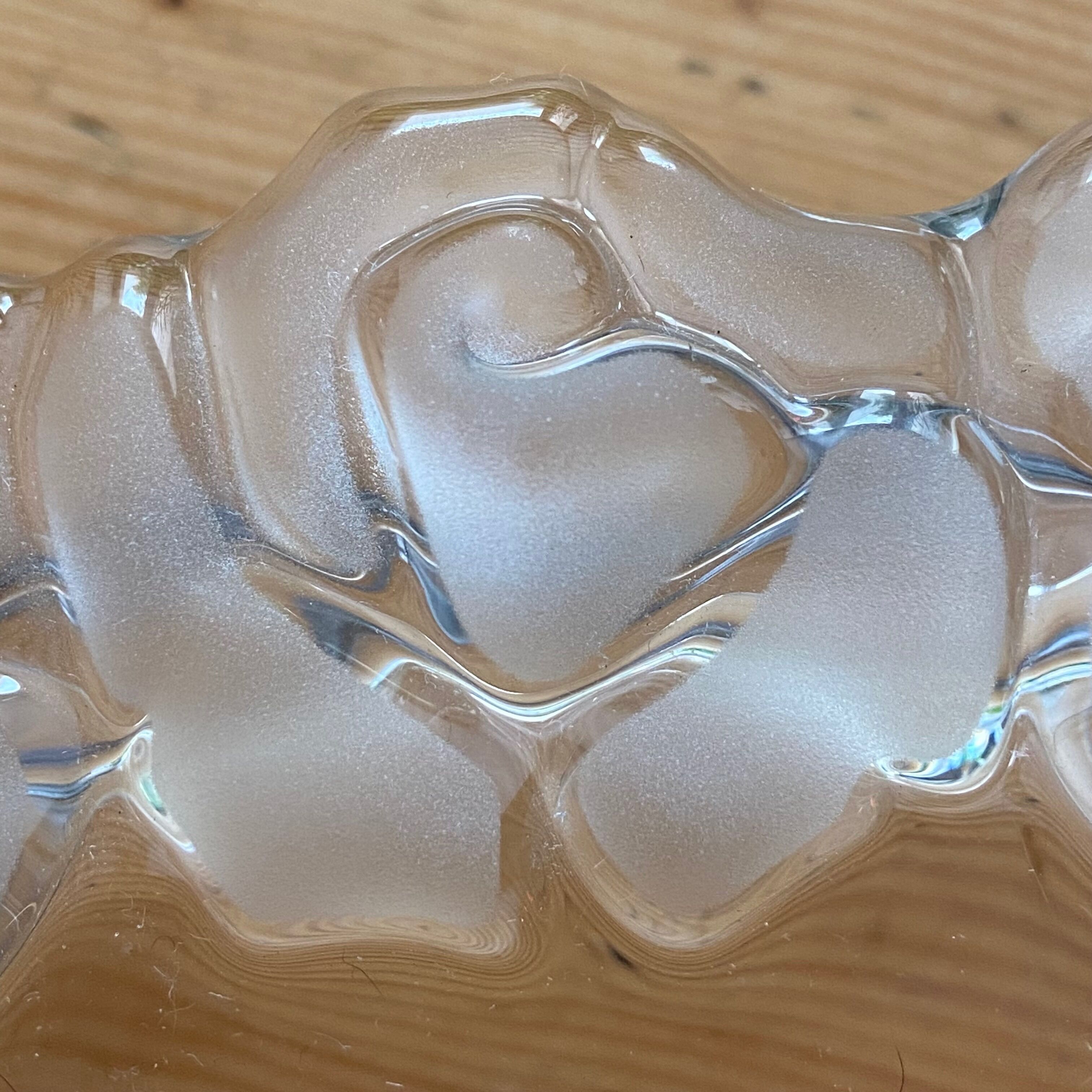 Presentation plate glass Waltherglass-Germany-70s