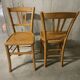 Pair of 1960s bistro chairs