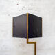 Brass, marble and leather lamp designed by Trussardi Atelier Anni 2000 For the theatre restaurant in
