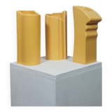 Trio de vases jaunes de style Memphis par ASA Allemagne