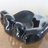 "hand" in black ceramic trinket bowl 60/70