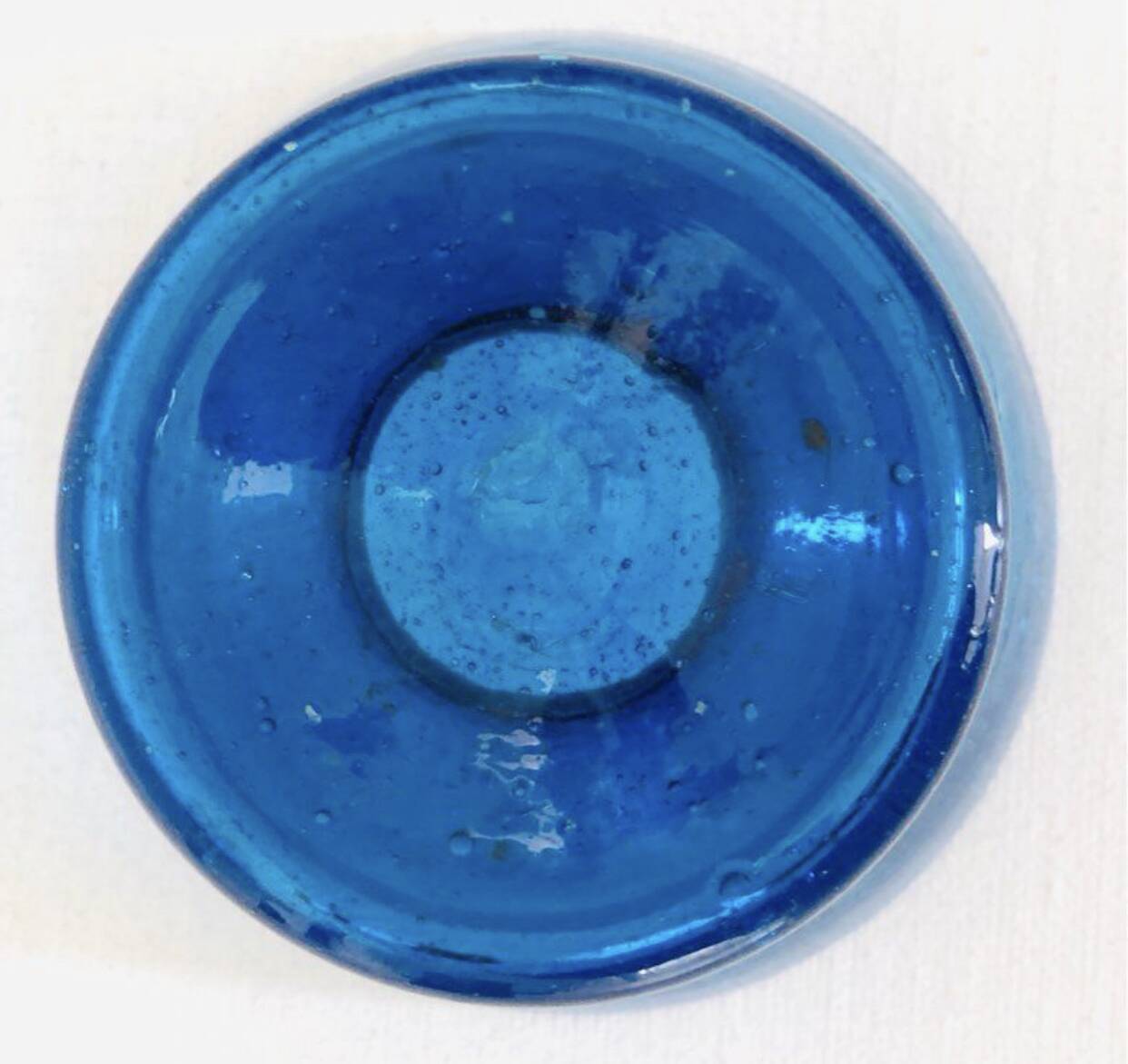 Blue Bowl Blown Glass