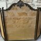 Fireplace screen in brass, Louis XV style.