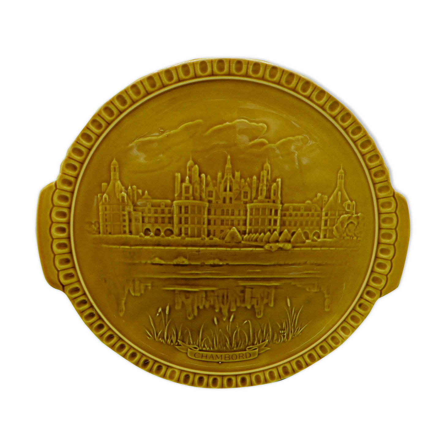 Ceramic pie dish, Gien, Chambord