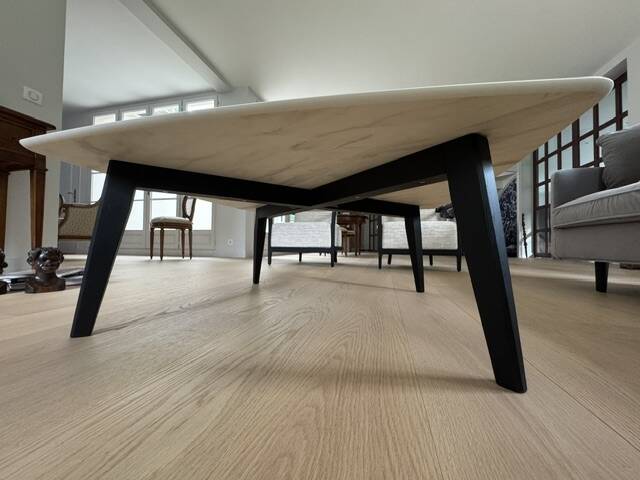 Imperial Line Prado coffee table – HPL White Marble – excellent condition