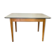 Kitchen table in formica 1960's base wood compass