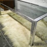 Vintage coffee table smoked glass