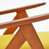 Yellow KOMPAS armchair top back