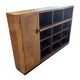 Art Deco XL Wall Cabinet Bookcase 1930s Oak Open Cabinet The Netherlands