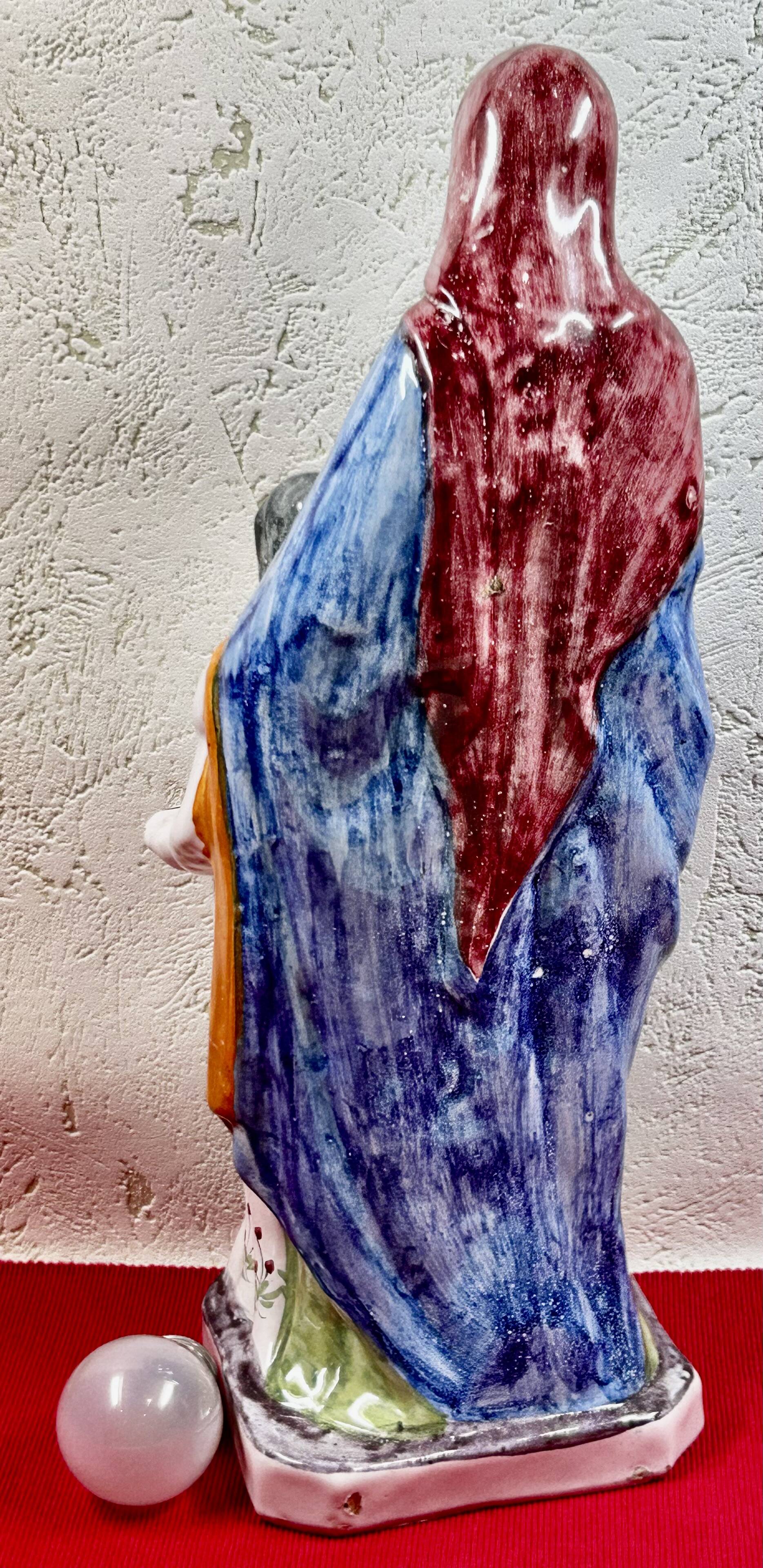 Large statue of Saint Anne Teaching the Virgin Mary to Read Malicorne 38cm