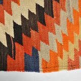 5x6 Green & Blue Tribal Hand Woven Kilim Area Rug, 160x190Cm