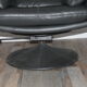 Fauteuil et ottoman cuir Leolux par Axel van Enthoven
