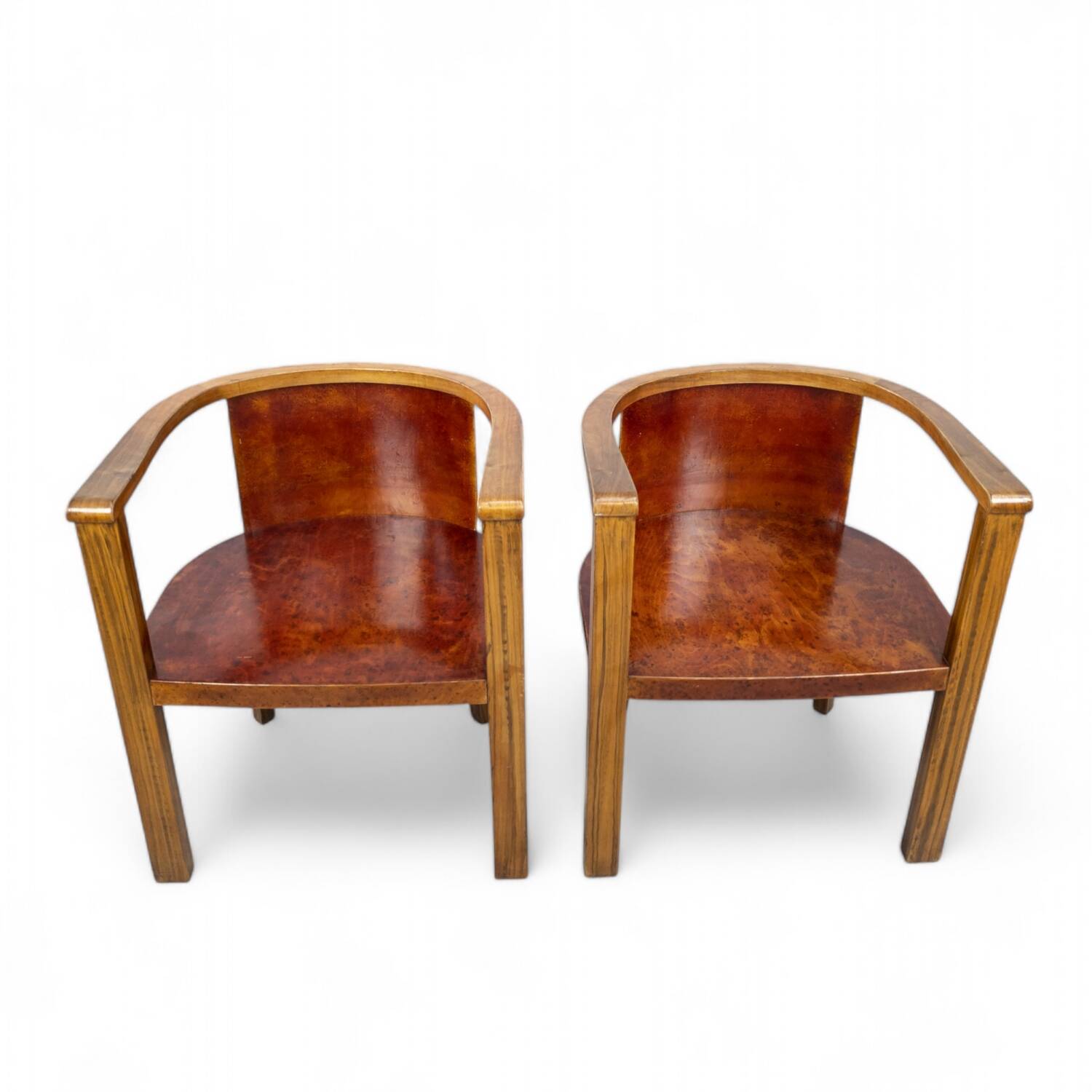 Paire de fauteuils modernistes allemands des années 1930