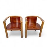 Pair of 1930's German modernist easy chairs