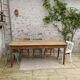 Oak farmhouse table