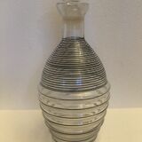 Carafon en verre strié