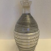 Carafon en verre strié