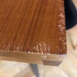 Large vintage extendable wooden dining table – 140 to 224 cm